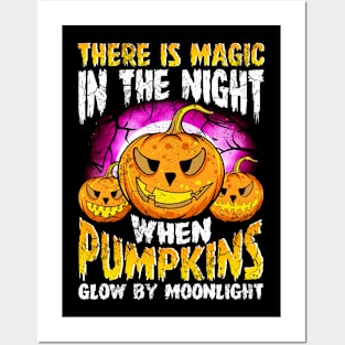 Halloween Magic In The Night Posters and Art